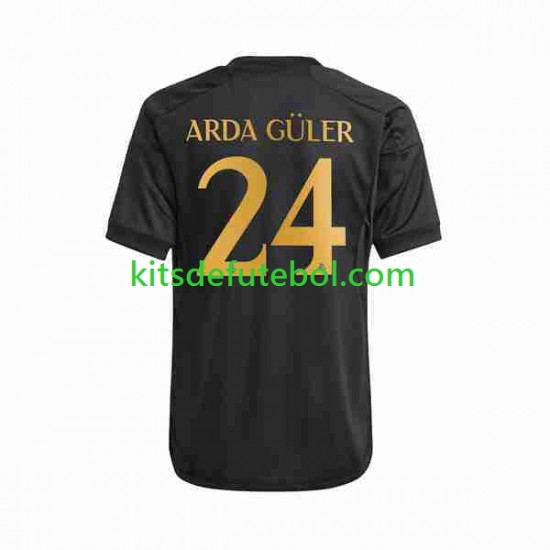 Camisola Real Madrid Arda Guler 24 Homem Terceiro equipamento 2023-2024 Mangas Curtas