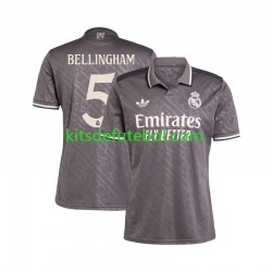 Camisola Real Madrid BELLINGHAM 5 Homem Terceiro equipamento 2024-2025 Mangas Curtas