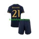 Camisola Real Madrid Brahim Diaz 21 Criança Equipamento alternativo 2023-2024 Mangas Curtas