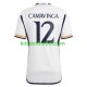 Camisola Real Madrid Camavinga 12 Homem Equipamento principal 2023-2024 Mangas Curtas