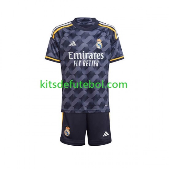 Camisola Real Madrid Criança Equipamento alternativo 2023-2024 Mangas Curtas