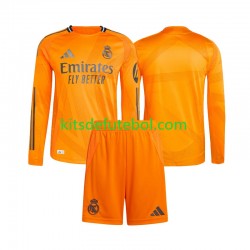 Camisola Real Madrid Criança Equipamento alternativo 2024-2025 Mangas Compridas