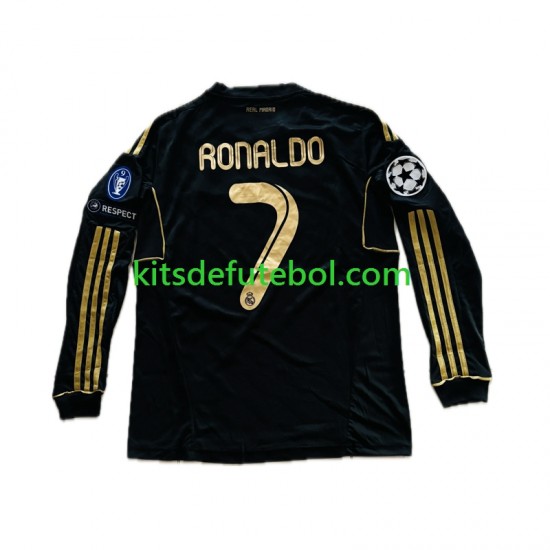 Camisola Real Madrid Cristiano Ronaldo 7 - Homem Equipamento alternativo 2011 2012 Mangas Compridas