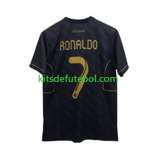 Camisola Real Madrid Cristiano Ronaldo 7 - Homem Equipamento alternativo 2011 2012 Mangas Curtas
