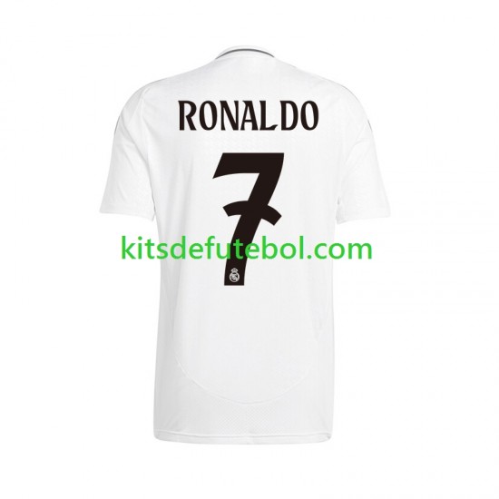 Camisola Real Madrid Cristiano Ronaldo 7 Homem Equipamento principal 2024-2025 Mangas Curtas