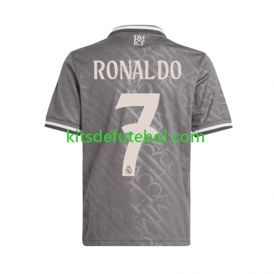 Camisola Real Madrid Cristiano Ronaldo 7 Homem Terceiro equipamento 2024-2025 Mangas Curtas