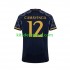 Camisola Real Madrid EDUARDO CAMAVINGA 12 Homem Equipamento alternativo 2023-2024 Mangas Curtas
