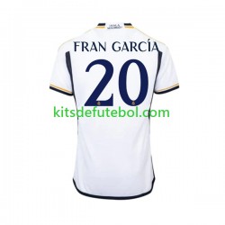 Camisola Real Madrid Fran Garcia 20 Homem Equipamento principal 2023-2024 Mangas Curtas