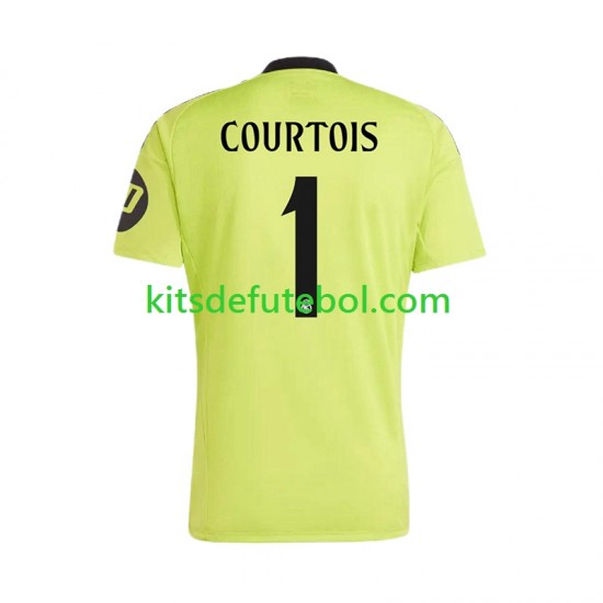 Camisola de Guarda-redes Real Madrid COURTOIS 1 Homem Terceiro equipamento 2024-2025 Mangas Curtas