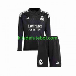 Camisola de Guarda-redes Real Madrid Criança Equipamento alternativo 2023-2024 Mangas Compridas