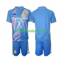Camisola de Guarda-redes Real Madrid Criança Equipamento principal 2024-2025 Mangas Curtas