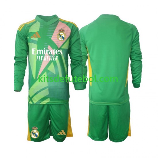 Camisola de Guarda-redes Real Madrid Criança Terceiro equipamento 2024-2025 Mangas Compridas