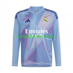 Camisola de Guarda-redes Real Madrid Azul Homem Equipamento principal 2024-2025 Mangas Compridas