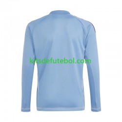 Camisola de Guarda-redes Real Madrid Azul Homem Equipamento principal 2024-2025 Mangas Compridas