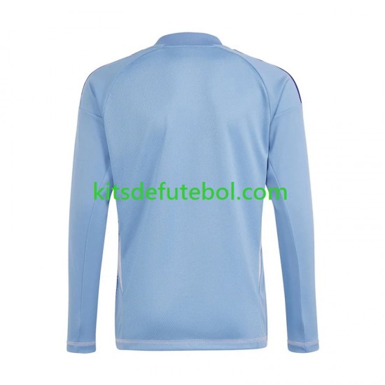 Camisola de Guarda-redes Real Madrid Azul Homem Equipamento principal 2024-2025 Mangas Compridas