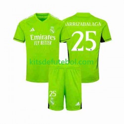 Camisola de Guarda-redes Real Madrid Kepa Arrizabalaga 25 Criança Equipamento principal 2023-2024 Mangas Curtas