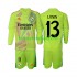 Camisola de Guarda-redes Real Madrid Lunin 13 Criança Quarto equipamento 2024-2025 Mangas Compridas