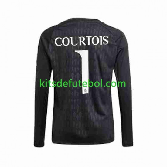 Camisola de Guarda-redes Real Madrid Thibaut Courtois 1 Homem Equipamento alternativo 2023-2024 Mangas Compridas