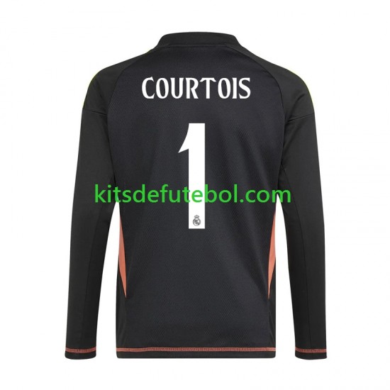 Camisola de Guarda-redes Real Madrid Thibaut Courtois 1 Homem Equipamento alternativo 2024-2025 Mangas Curtas