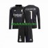 Camisola de Guarda-redes Real Madrid Thibaut Courtois 1 Criança Equipamento alternativo 2023-2024 Mangas Compridas