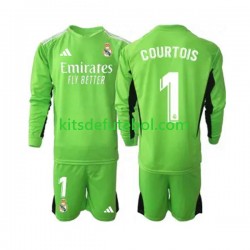 Camisola de Guarda-redes Real Madrid Thibaut Courtois 1 Criança Equipamento principal 2023-2024 Mangas Compridas