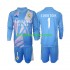 Camisola de Guarda-redes Real Madrid Thibaut Courtois 1 Criança Equipamento principal 2024-2025 Mangas Compridas