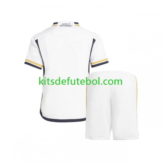 Camisola Real Madrid Criança Equipamento principal 2023-2024 Mangas Curtas