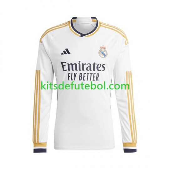 Camisola Real Madrid Homem Equipamento principal 2023-2024 Mangas Compridas