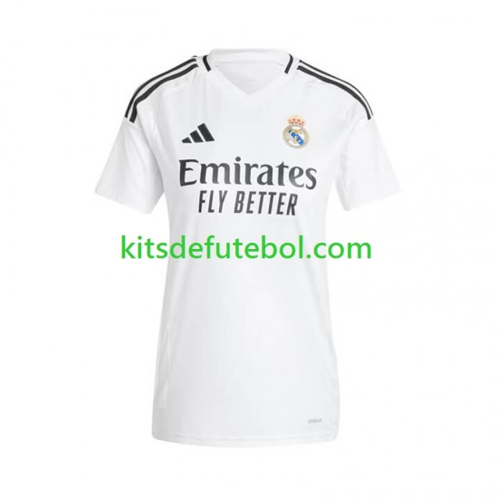 Camisola Real Madrid Mulheres Equipamento principal 2024-2025 Mangas Curtas