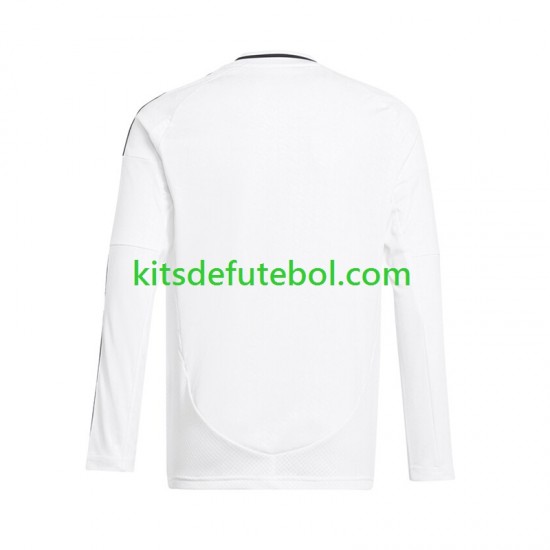 Camisola Real Madrid Branco Homem Equipamento principal 2024-2025 Mangas Compridas