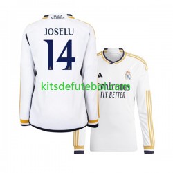 Camisola Real Madrid JOSELU 14 Homem Equipamento principal 2023-2024 Mangas Compridas