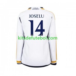 Camisola Real Madrid JOSELU 14 Homem Equipamento principal 2023-2024 Mangas Compridas