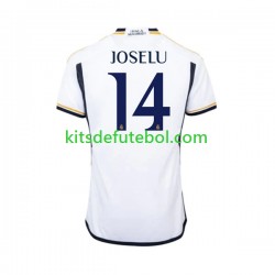 Camisola Real Madrid JOSELU 14 Homem Equipamento principal 2023-2024 Mangas Curtas