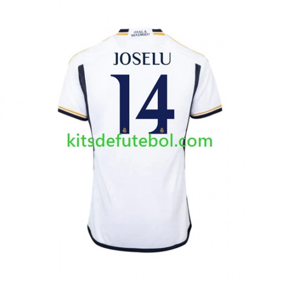 Camisola Real Madrid JOSELU 14 Homem Equipamento principal 2023-2024 Mangas Curtas