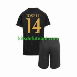 Camisola Real Madrid Joselu 14 Criança Terceiro equipamento 2023-2024 Mangas Curtas