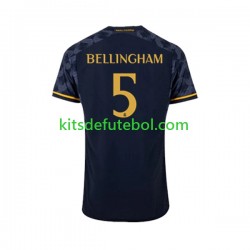 Camisola Real Madrid Jude Bellingham 5 Homem Equipamento alternativo 2023-2024 Mangas Curtas