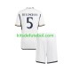 Camisola Real Madrid Jude Bellingham 5 Criança Equipamento principal 2023-2024 Mangas Curtas