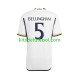 Camisola Real Madrid Jude Bellingham 5 Homem Equipamento principal 2023-2024 Mangas Curtas