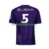 Camisola Real Madrid Púrpura Jude Bellingham 5 Y-3 Homem Quarto equipamento 2023-2024 Mangas Curtas