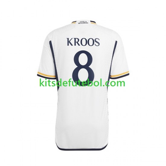Camisola Real Madrid Kroos 8 Homem Equipamento principal 2023-2024 Mangas Curtas