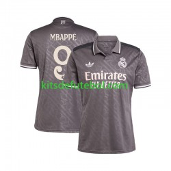 Camisola Real Madrid Kylian Mbappe 9 Homem Terceiro equipamento 2024-2025 Mangas Curtas