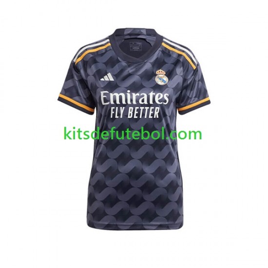 Camisola Real Madrid Mulheres Equipamento alternativo 2023-2024 Mangas Curtas