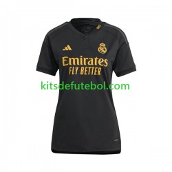 Camisola Real Madrid Mulheres Terceiro equipamento 2023-2024 Mangas Curtas