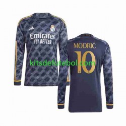 Camisola Real Madrid Luka Modric 10 Homem Equipamento alternativo 2023-2024 Mangas Compridas