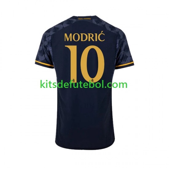 Camisola Real Madrid Luka Modric 10 Homem Equipamento alternativo 2023-2024 Mangas Curtas