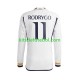 Camisola Real Madrid Rodrygo Goes 11 Homem Equipamento principal 2023-2024 Mangas Compridas
