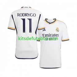 Camisola Real Madrid Rodrygo Goes 11 Homem Equipamento principal 2023-2024 Mangas Curtas