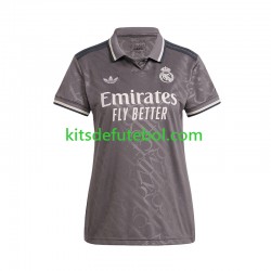 Camisola Real Madrid Mulheres Terceiro equipamento 2024-2025 Mangas Curtas