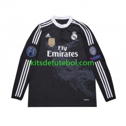 Camisola Retrô Real Madrid Homem Terceiro equipamento 2014 Mangas Compridas