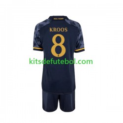 Camisola Real Madrid Toni Kroos 8 Criança Equipamento alternativo 2023-2024 Mangas Curtas